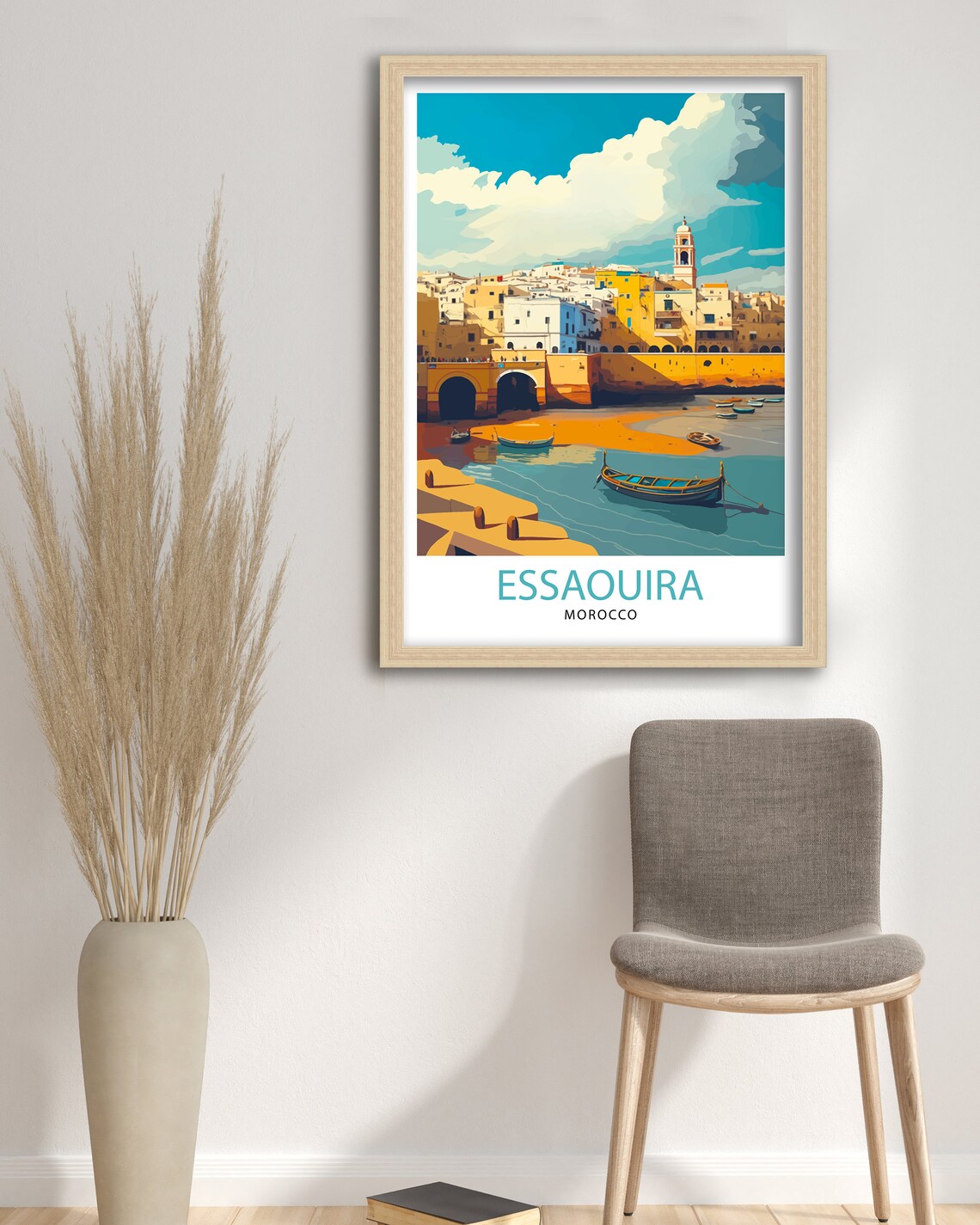 Essaouira Morocco Travel Poster, World Cultural Art - Image 3
