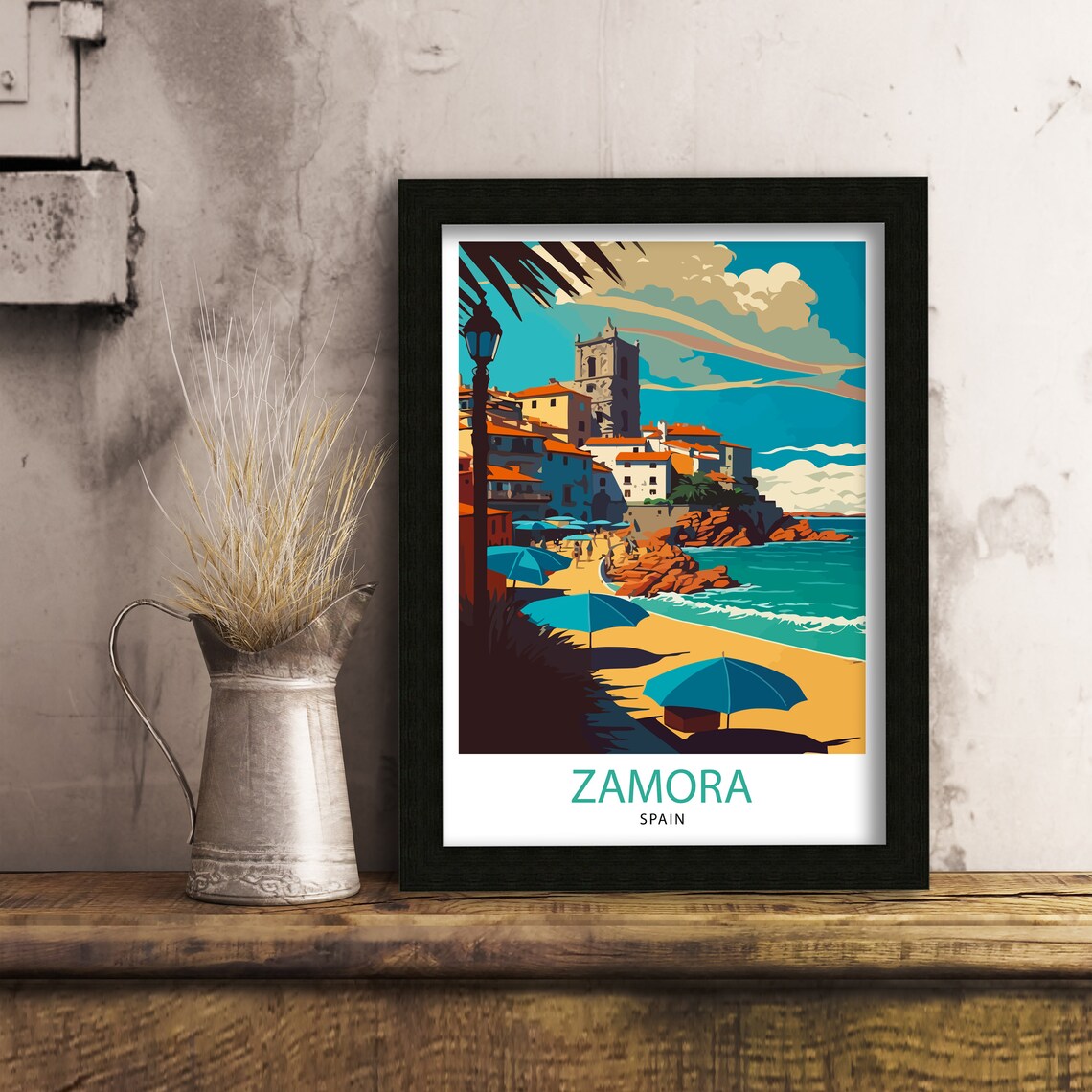 Zamora Spain Travel Poster, Europe Wall Art - Image 2
