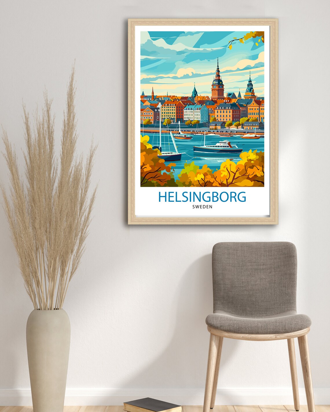 Helsingborg Sweden Scenic City Travel Poster - Image 2