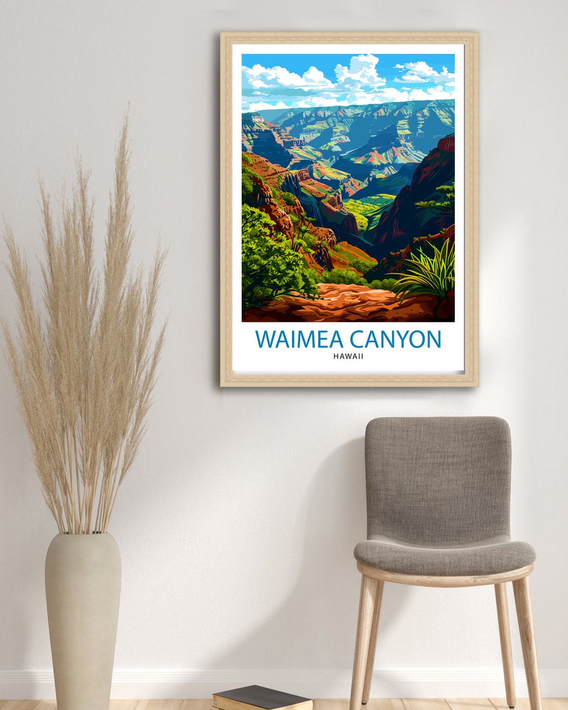 Waimea Canyon Kauai Travel Print Waimea Canyon Wall Decor Kauai Travel Poster Hawaii Travel Prints Waimea Canyon Art Print Kauai - Image 2
