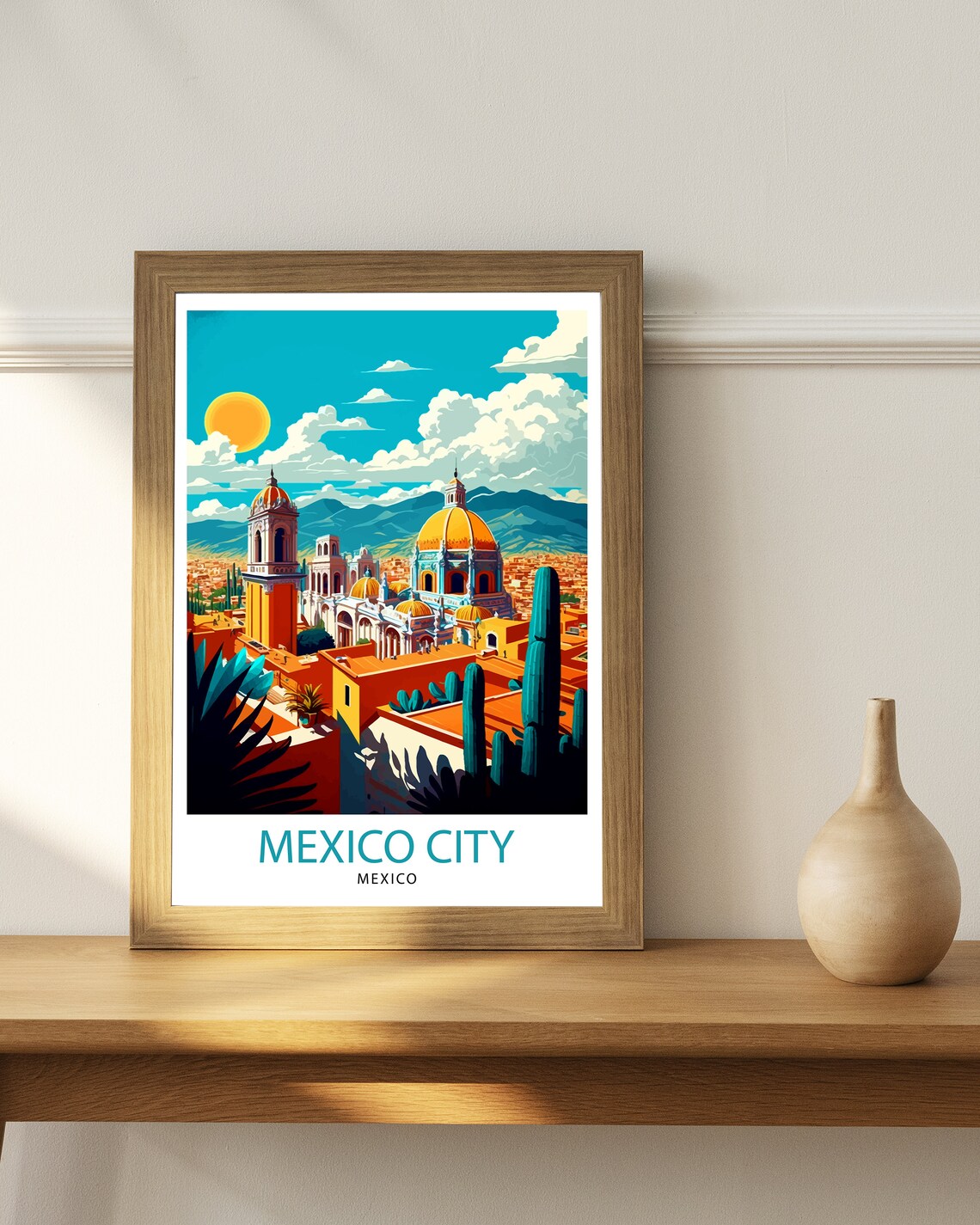 Mexico City Travel Poster, Wall Decor Art Print - Image 2