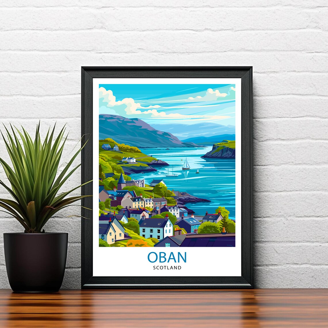 Oban Scotland Travel Poster, Europe Wall Decor - Image 2