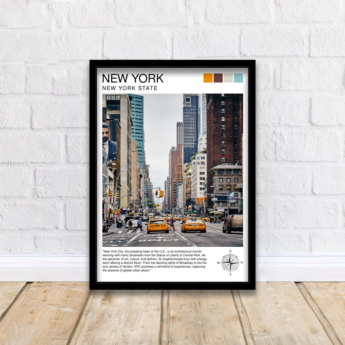 New York Travel Print New York Wall Decor New York Poster Usa Travel Prints New York Art Print New York Illustration New York Wall Art - Image 2