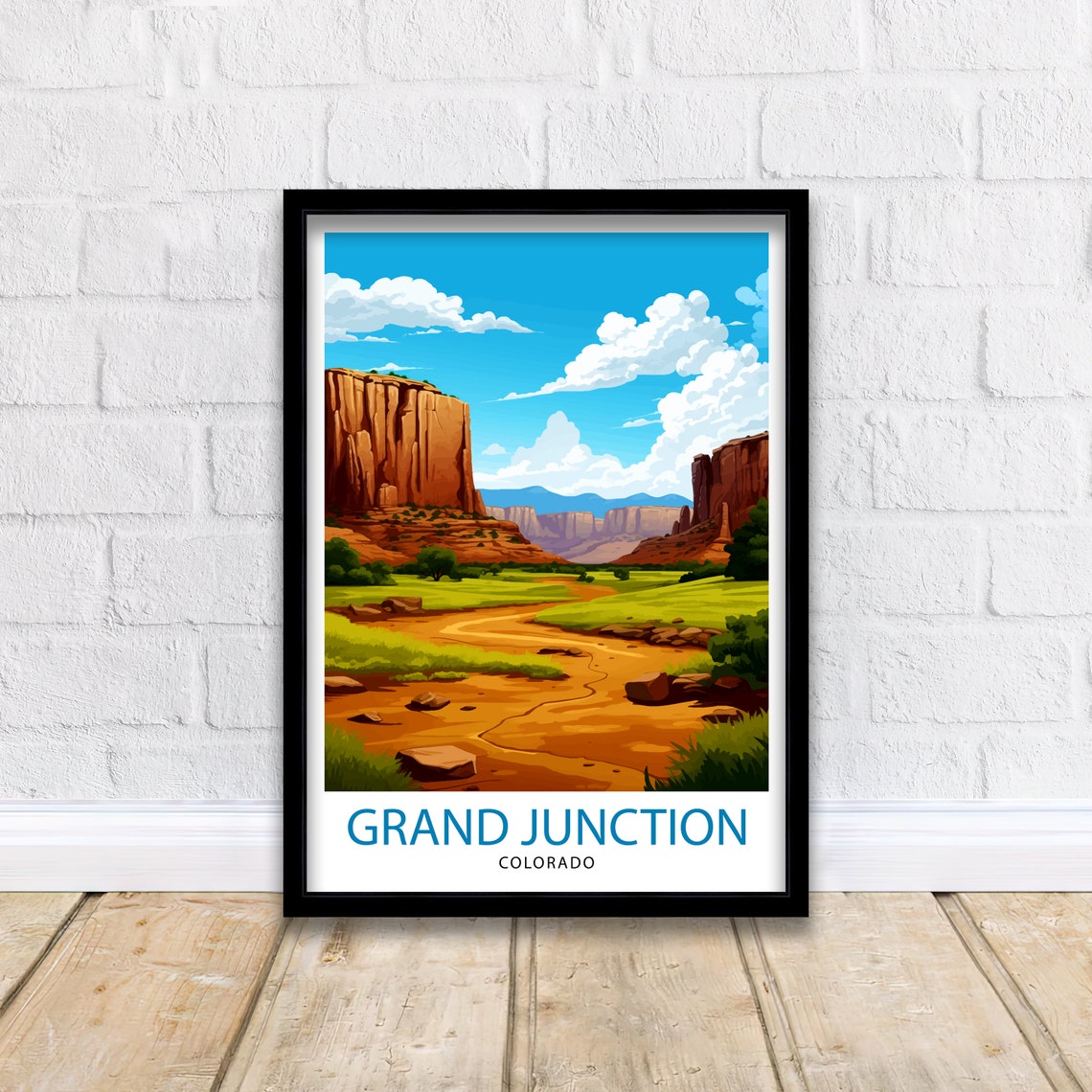 Grand Junction Colorado Travel Print Colorado Wall Decor Grand Junction Poster Rocky Mountain Travel Prints Colorado Art Print Grand - Image 2