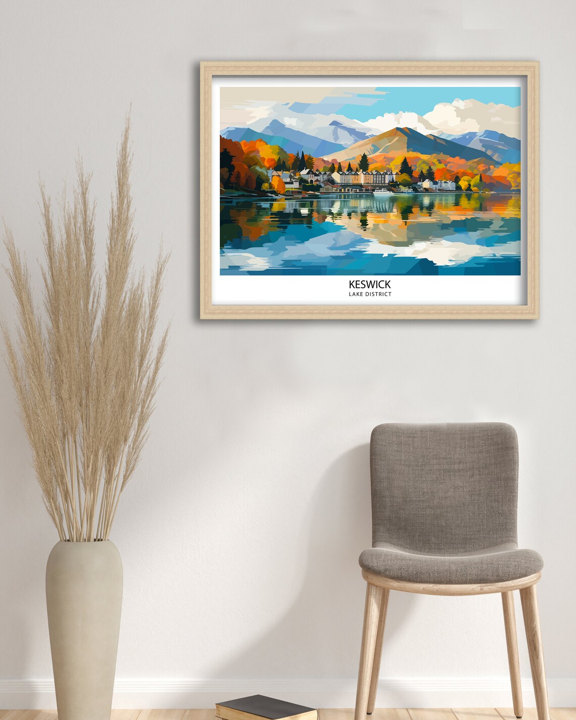 Keswick Lake District Travel Poster, Home Decor - Image 2