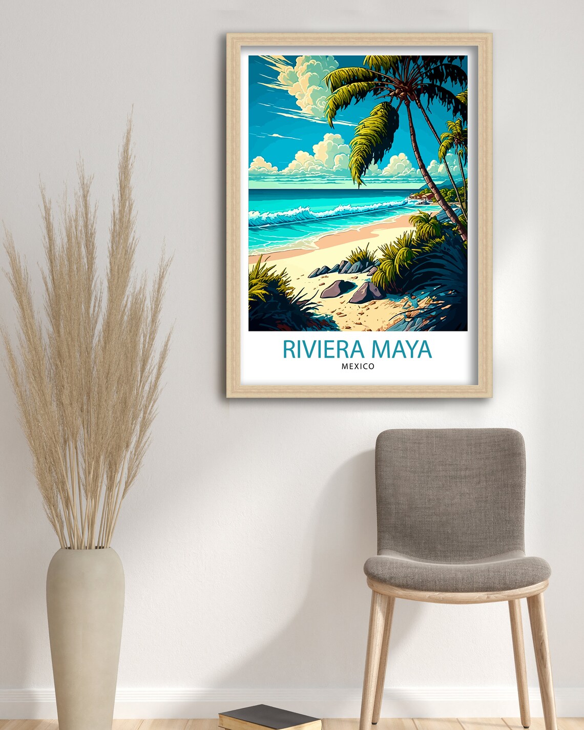 Riviera Maya Mexico Travel Poster, Home Decor - Image 3