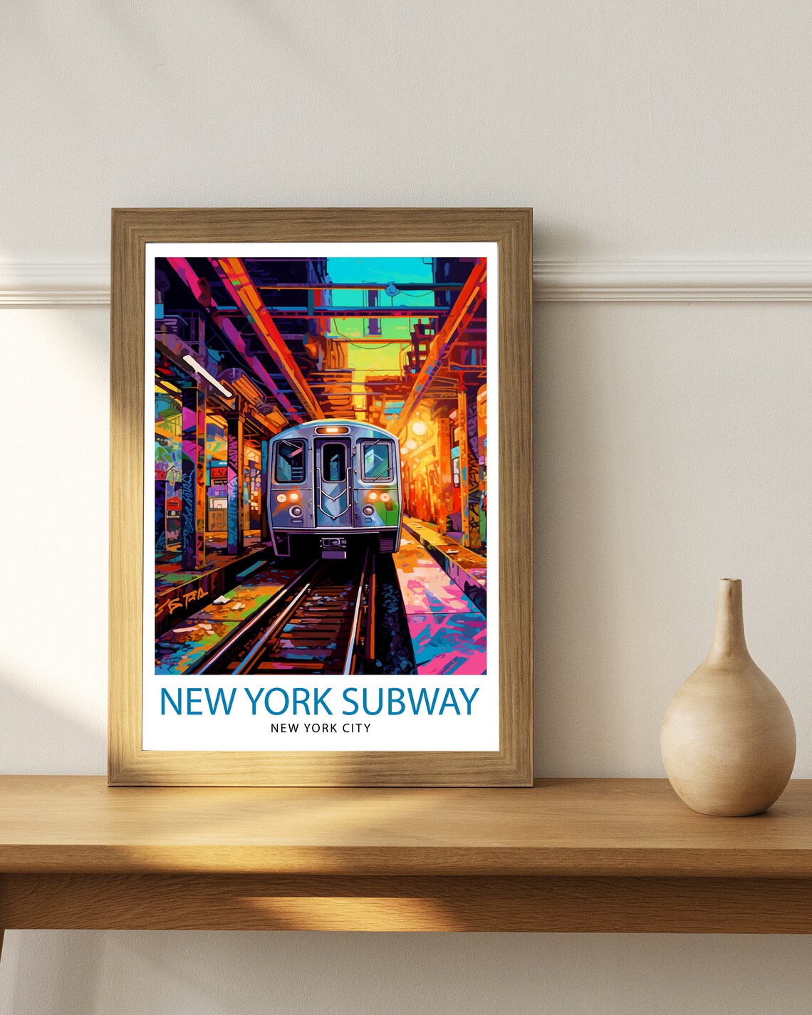 New York Subway Travel Poster, Urban Map Print - Image 2