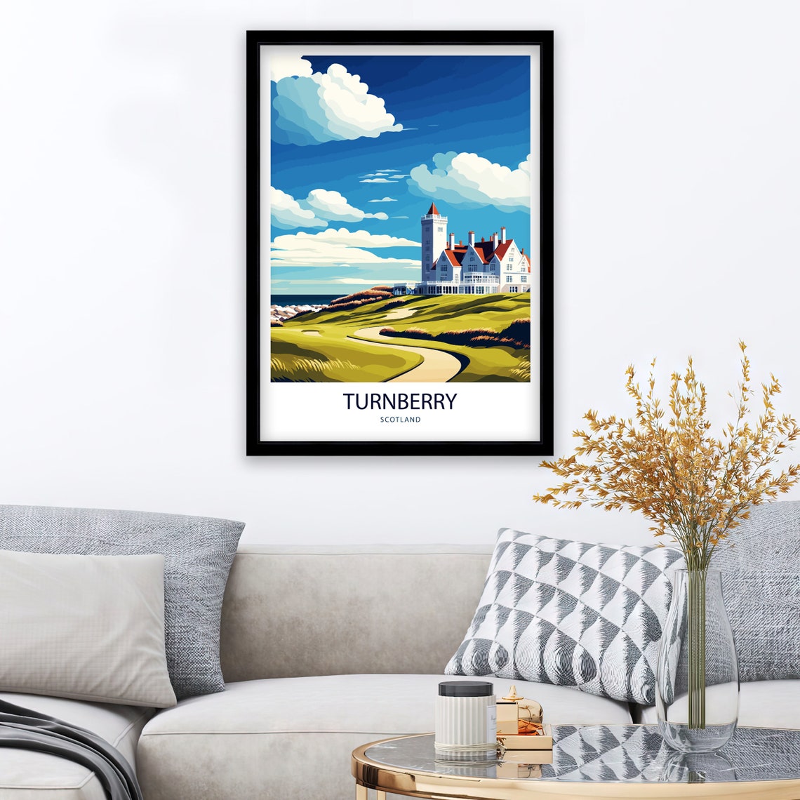 Turnberry Golf Course Golf Art Print - Image 3