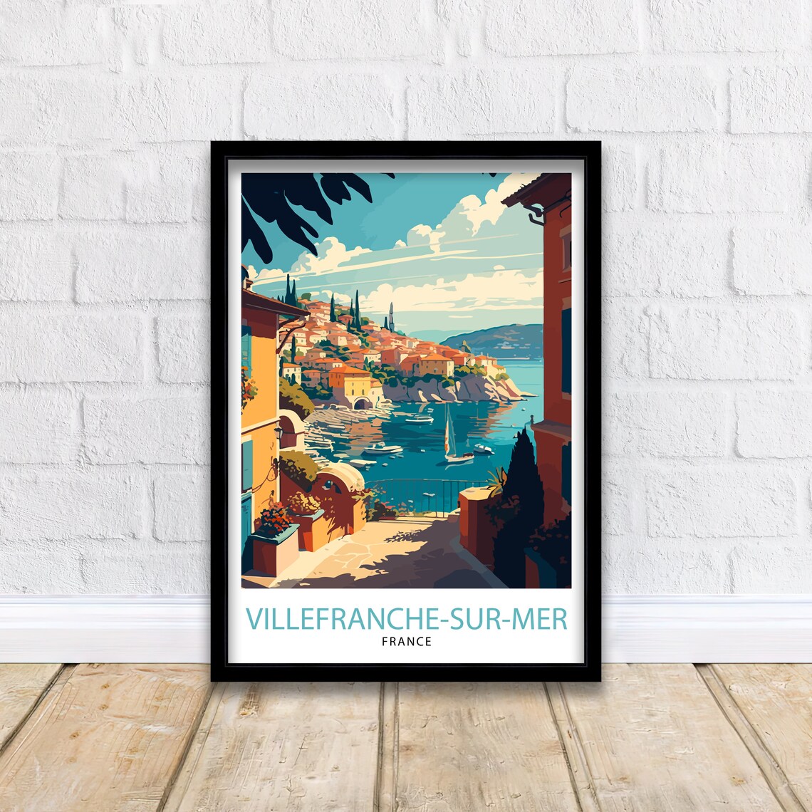 Villefranche Sur Mer Travel Poster, France Wall Art - Image 2