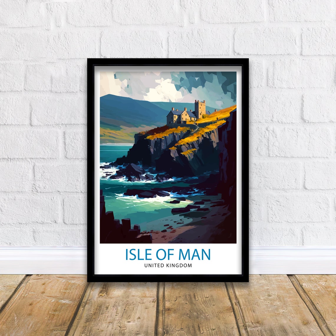 Isle Of Man United Kingdom Travel Print Isle Of Man Wall Decor Isle Of Man Poster United Kingdom Travel Prints Isle Of Man Art Print