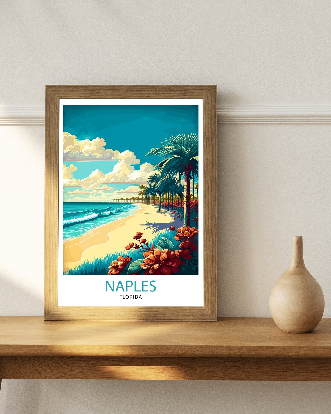Naples Florida Travel Poster, Naples Decor - Image 2