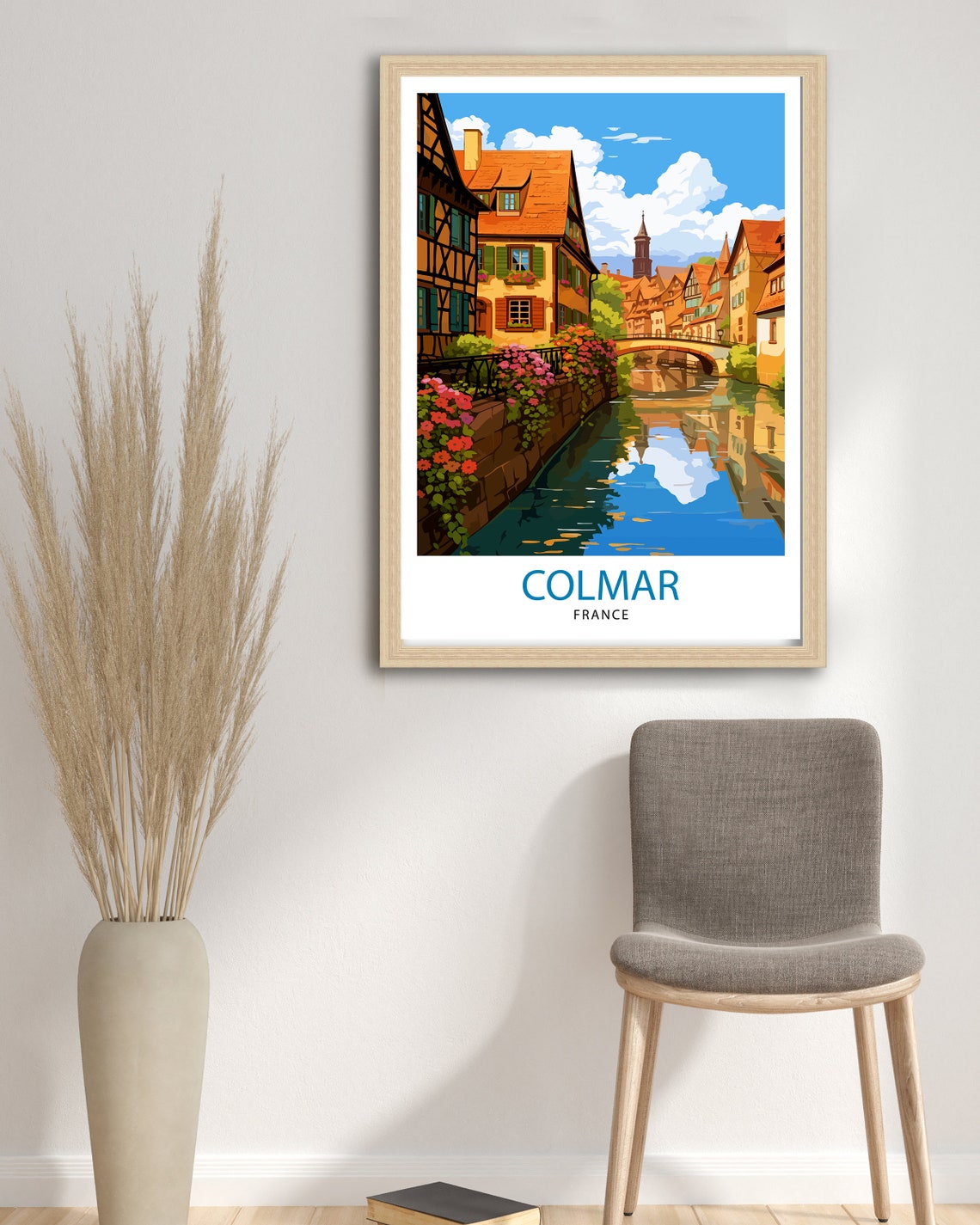 Colmar France Travel Print Colmar Wall Art Colmar Home Decor Colmar Illustration Travel Poster Gift For Colmar France France Home Decor - Image 3
