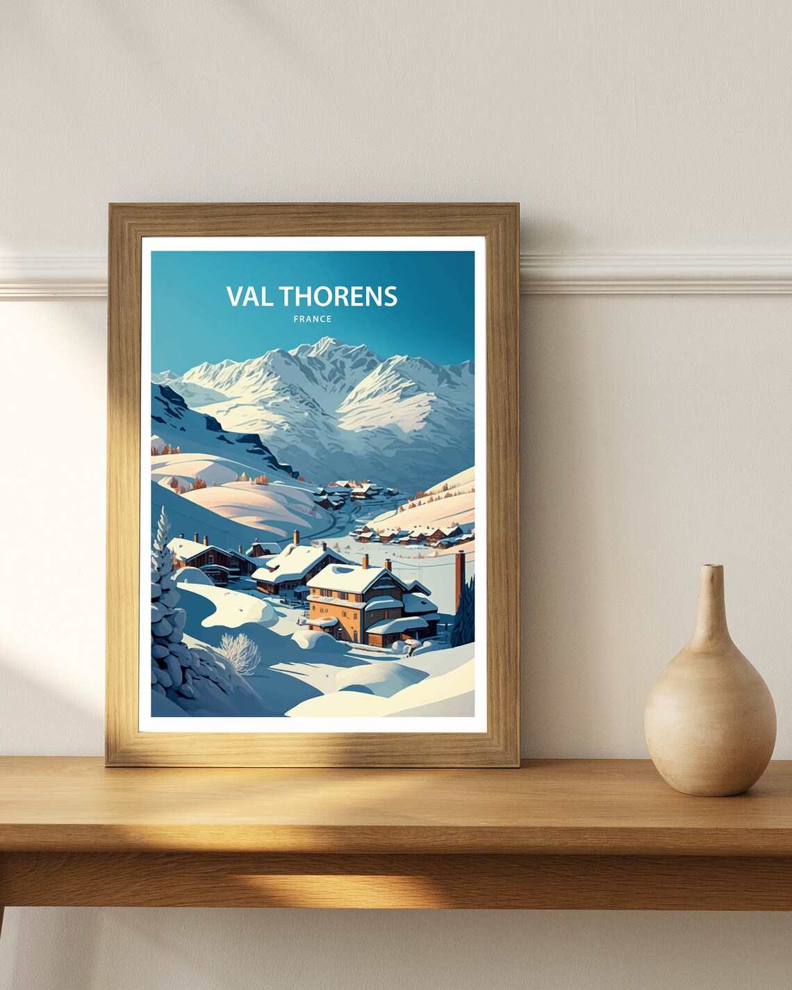 Val Thorens Travel Poster, France Ski Resort Art Print - Image 2