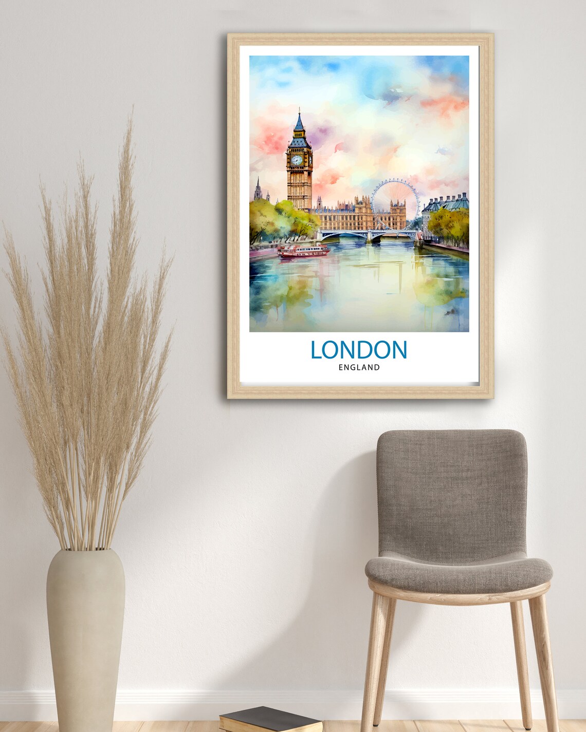 London Travel Poster, London Illustration Art Print - Image 2