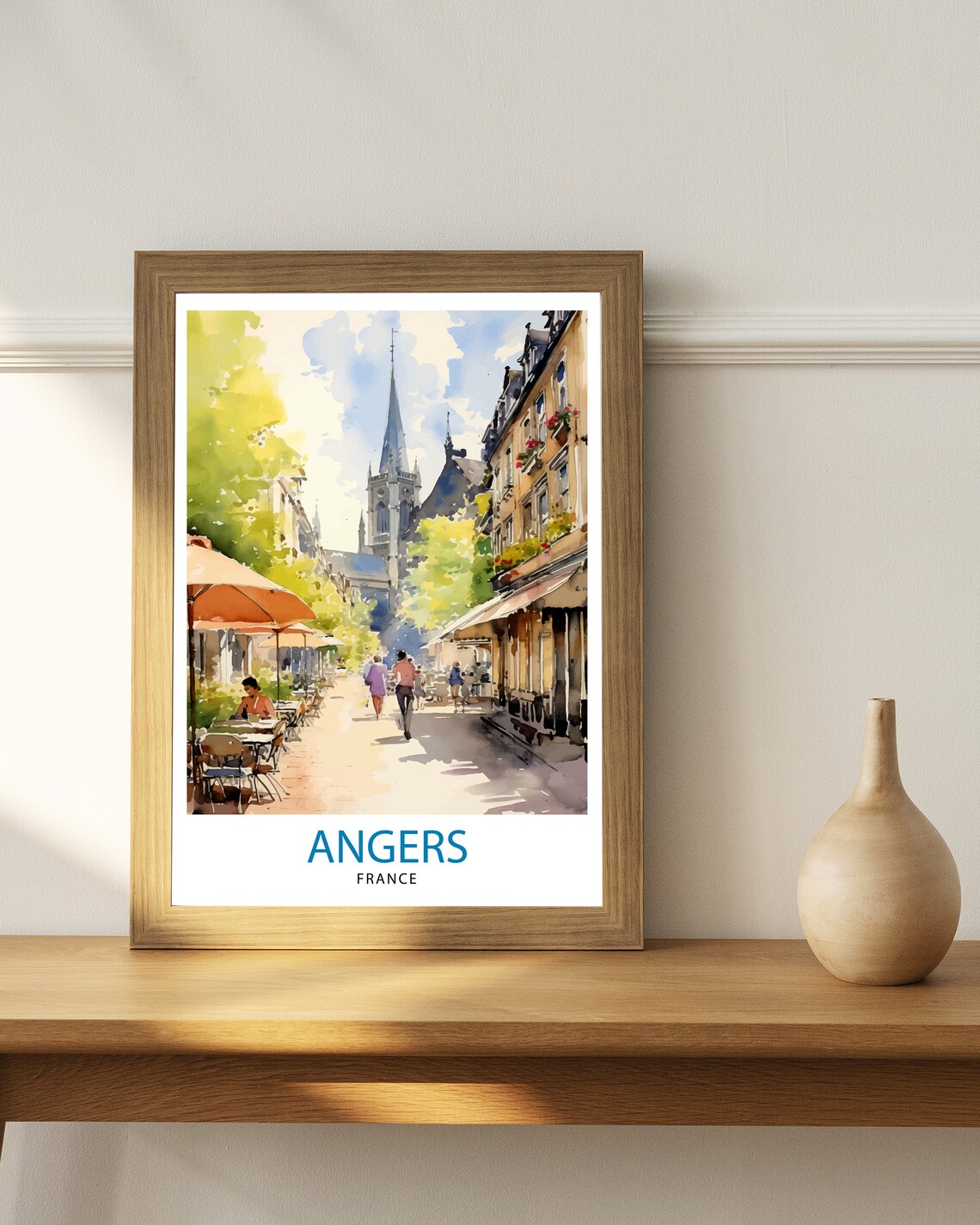 Angers France Travel Poster, European Wall Decor - Image 2