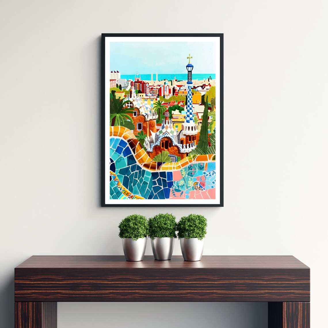 Barcelona Spain Travel Poster, Home Decor Print - Image 3