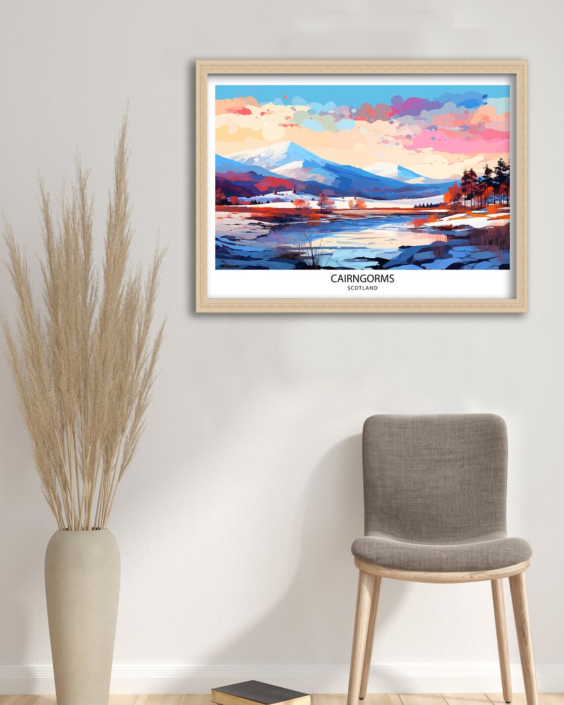 Cairngorms National Park Travel Poster, Scotland Highlands - Image 2