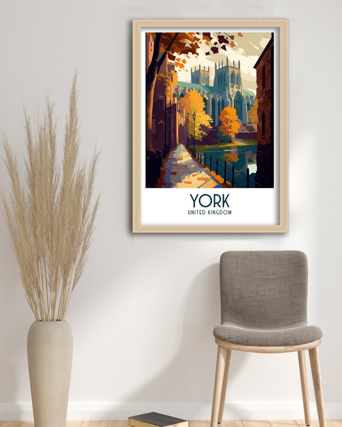 York England Travel Poster, York Home Decor - Image 3