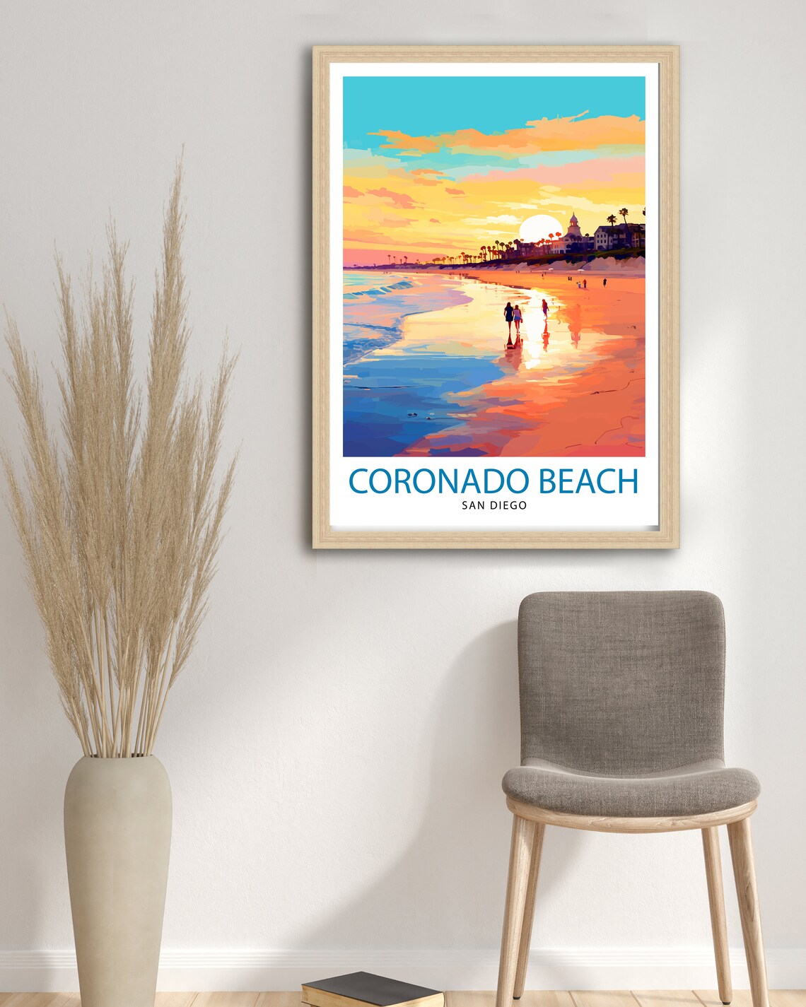 Coronado Beach San Diego Travel Poster, California - Image 2