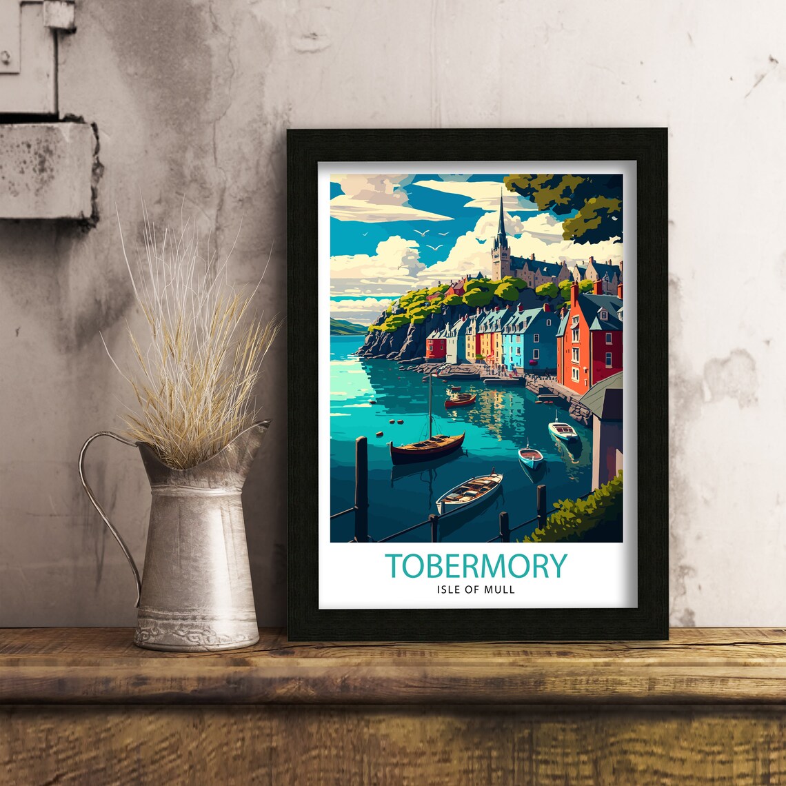 Tobermory Isle Of Mull Travel Poster, Scotland - Image 3