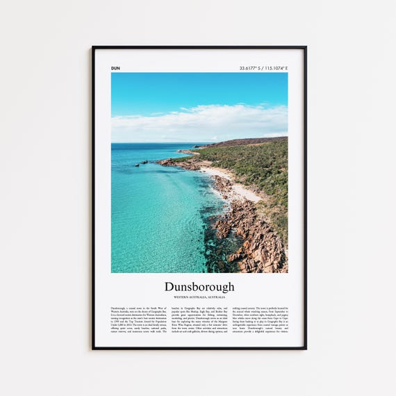 Dunsborough Color Print Real Photo Poster Travel Gift Western Australia Wall Art
