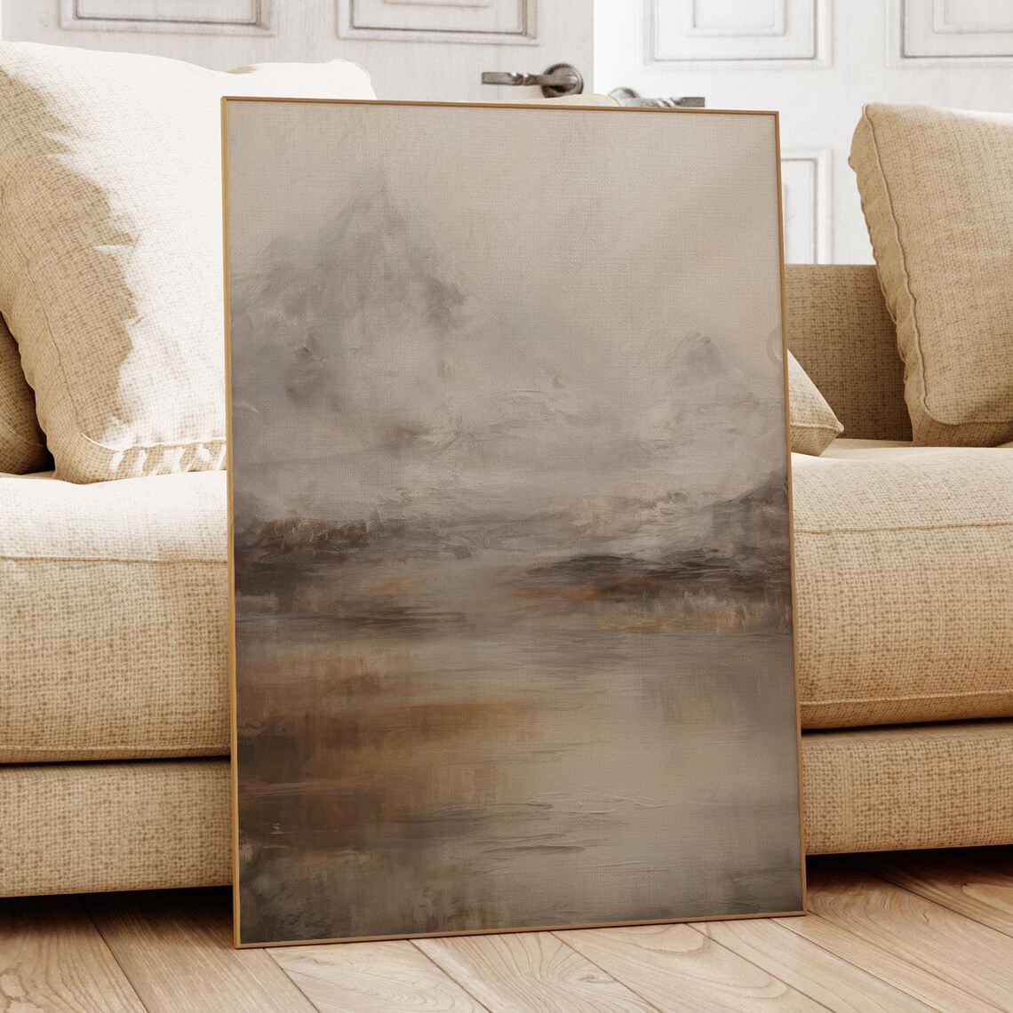 Moody Landscape Abstract Mountain Art Print - Image 5