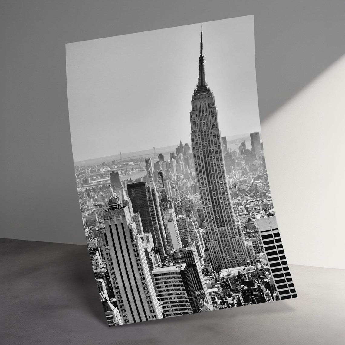 Timeless Black And White Empire State Building Skyline Photo Poster - Image 3