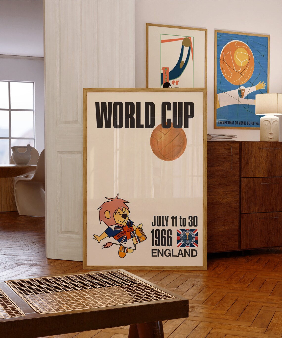World Cup 1966 Vintage Football Travel Poster - Image 4