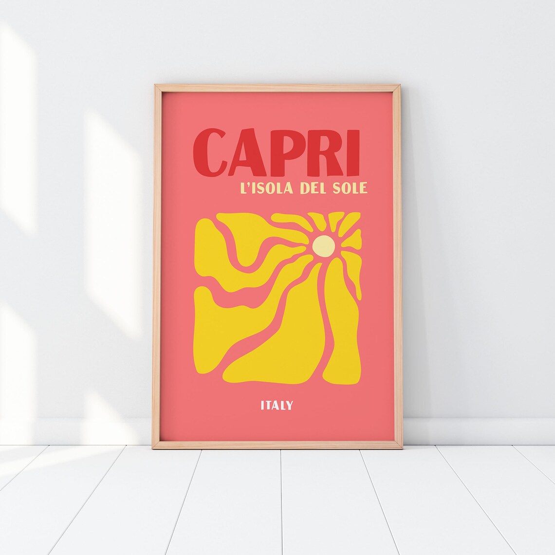 Capri Travel Poster, Summer Beach Wall Art - Image 2