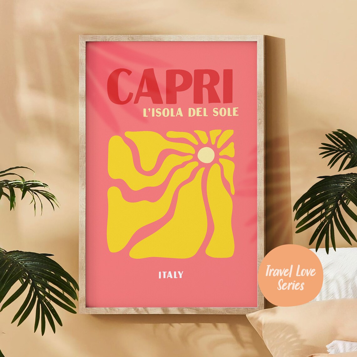 Capri Travel Poster, Summer Beach Wall Art - Image 5