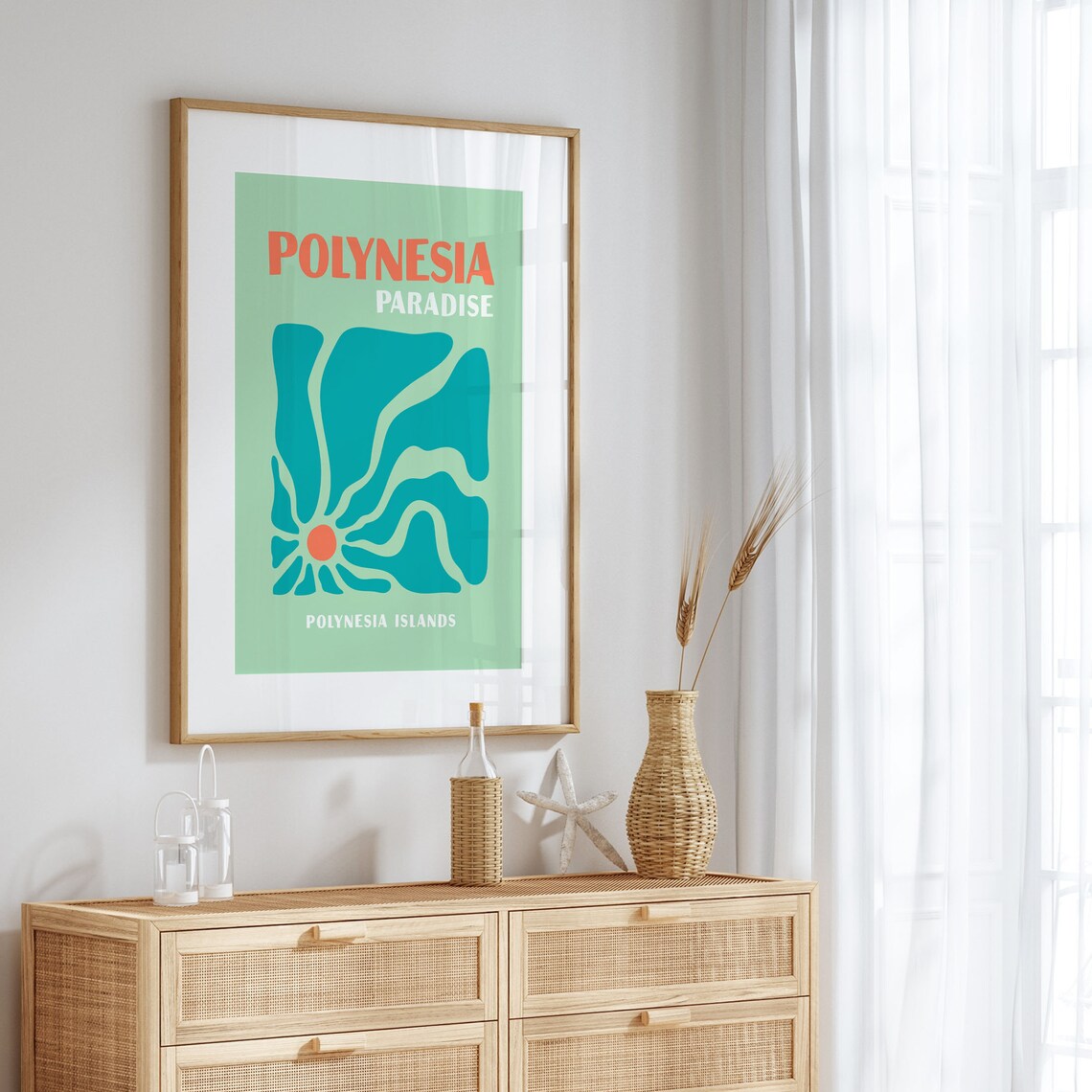 Polynesia Travel Poster, French Polynesia Beach - Image 5