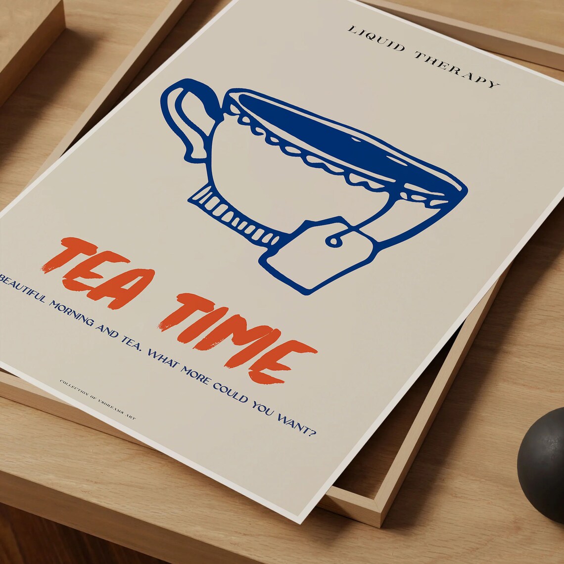 Tea Time Poster, Coffee Shop Kitchen Decor Art Print - Image 4