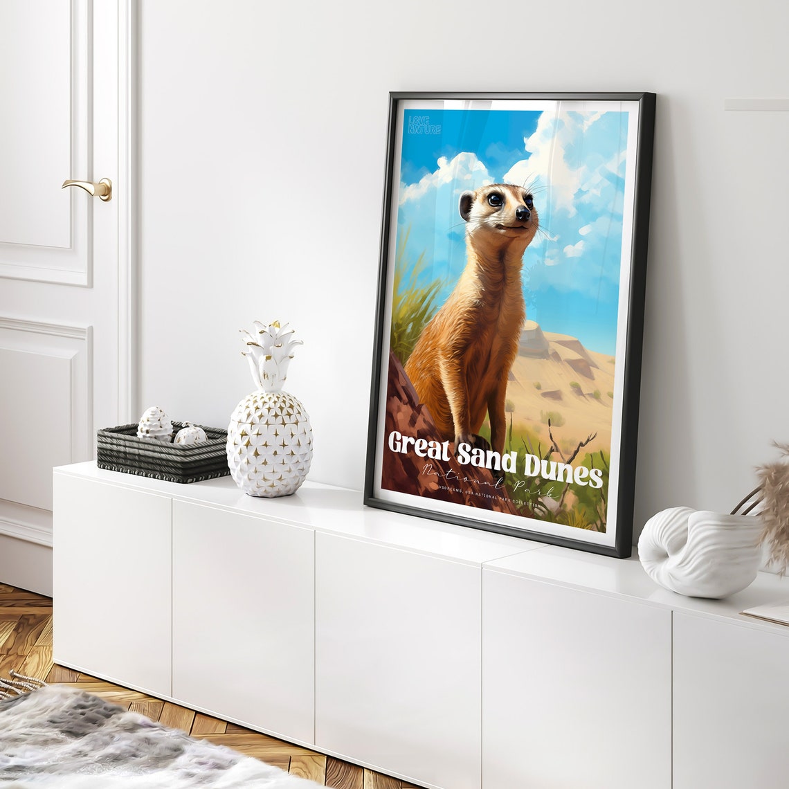 Great Sand Dunes National Park Meerkat Desert Vintage Travel Poster - Image 2