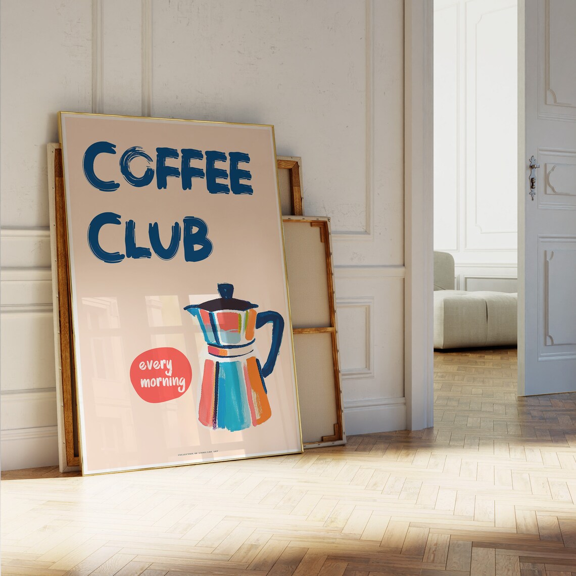 Coffee Club Poster, Cute Kitchen Decor Art Print - Image 5