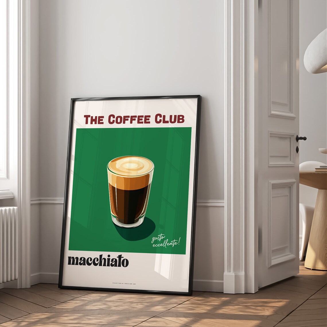 The Coffee Club Macchiato Espresso Italian Cafe Bar Art Poster - Image 2