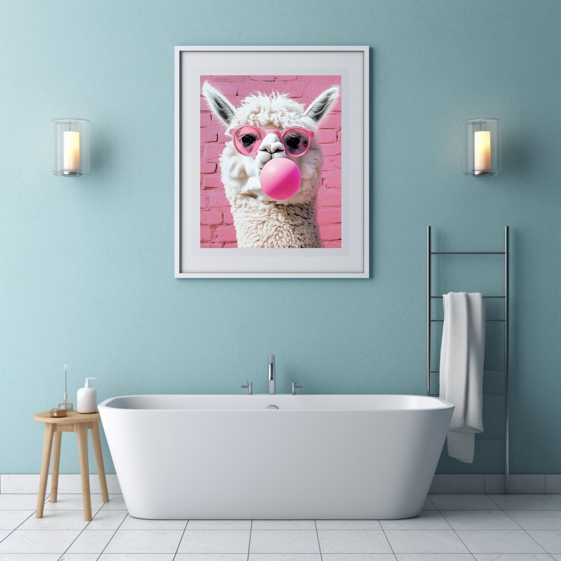 Alpaca Print, Funny Pop Art For Kid Bedroom - Image 3