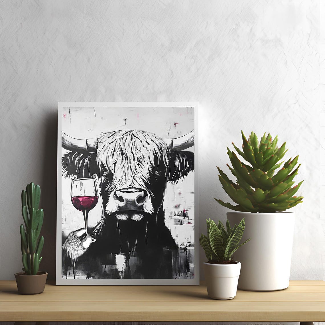 Highland Cow Print, Kitchen Wall Art Poster - Image 3