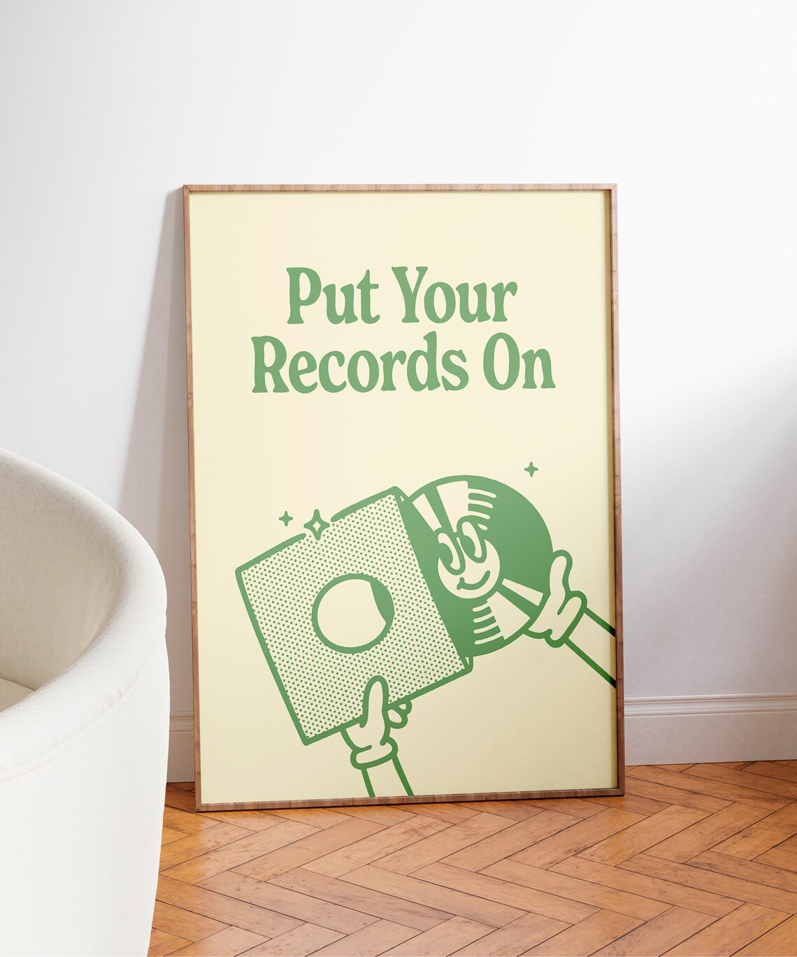 Put Your Records On Retro Music Art Print - Image 3