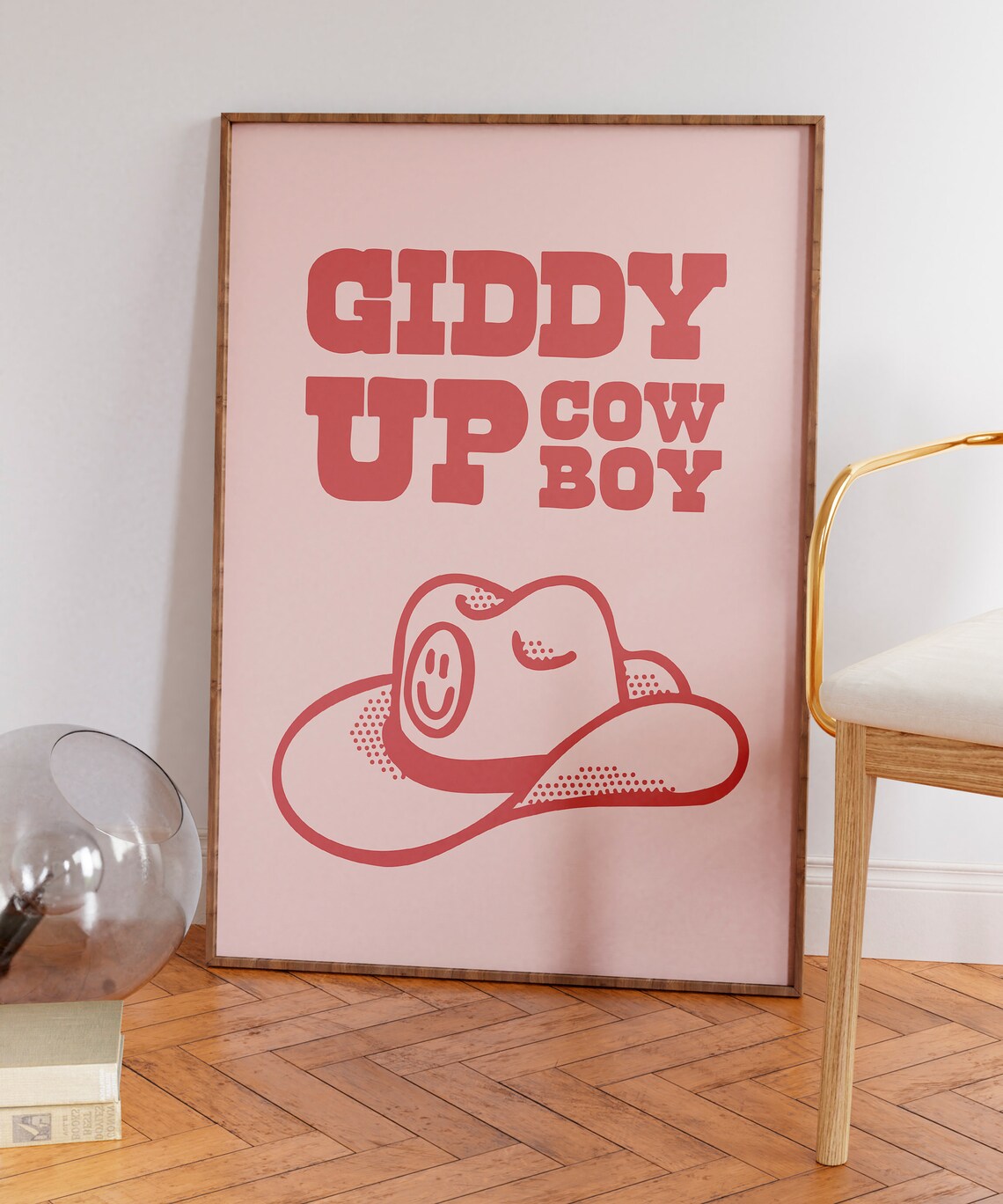 Retro Cowboy Print Western Wall Art Retro Cowboy Hat Poster Wild West Print Cowgirl Quote Art Print Retro Howdy Wall Art Retro Print - Image 4
