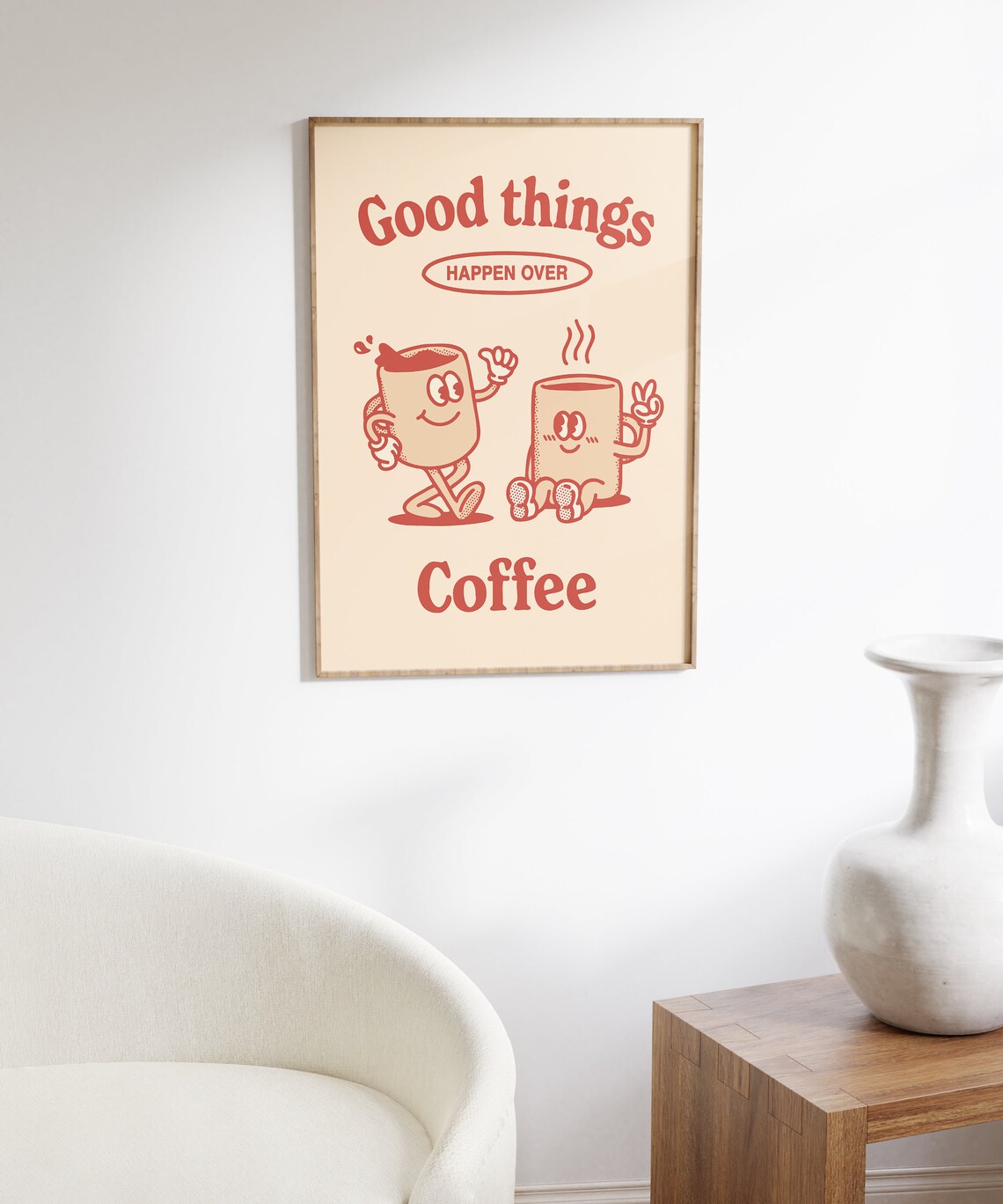 Retro Coffee Poster, Kitchen Coffee Wall Art - Image 6