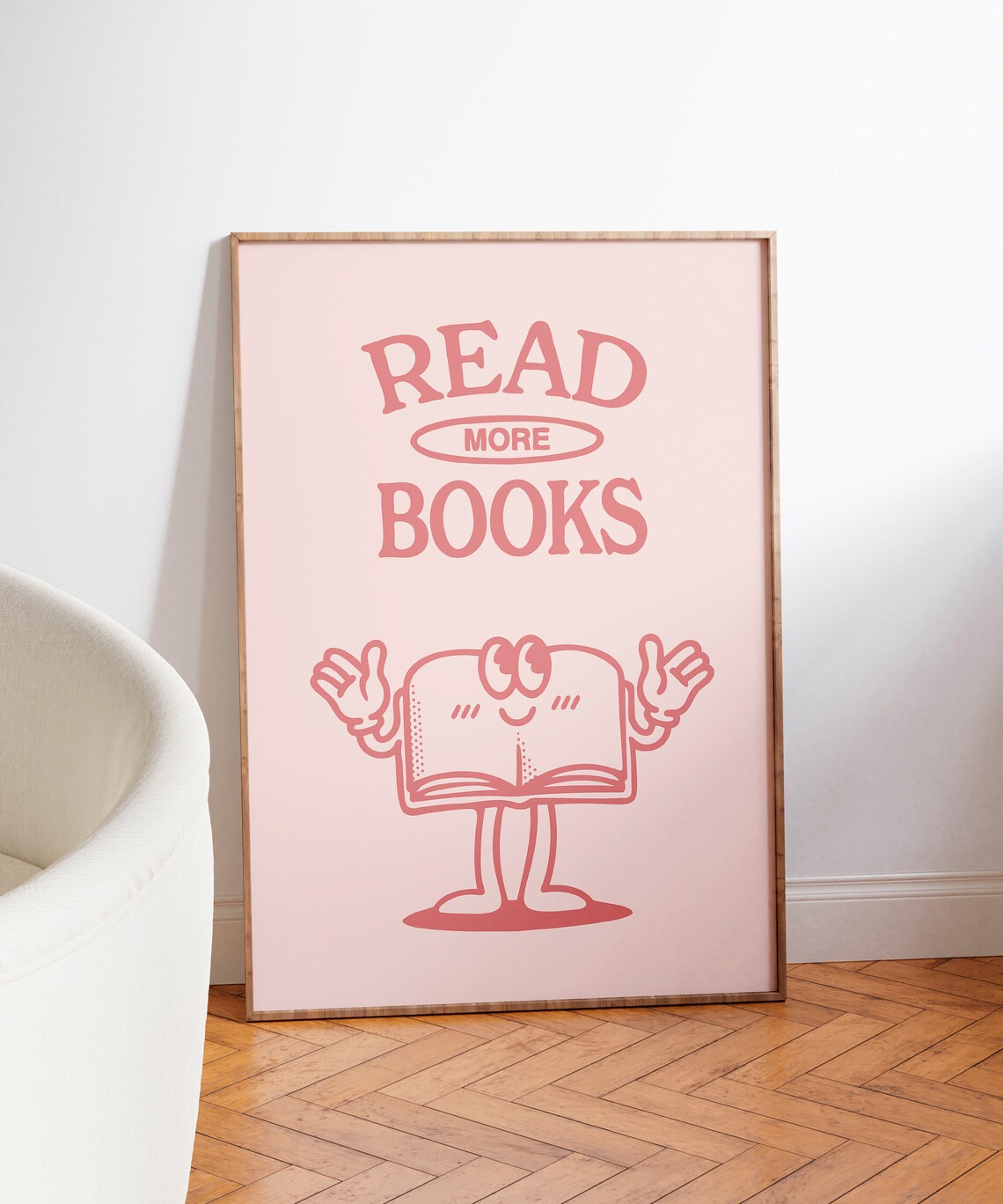 Reading Poster, Retro Book Lover Classroom Print - Image 3