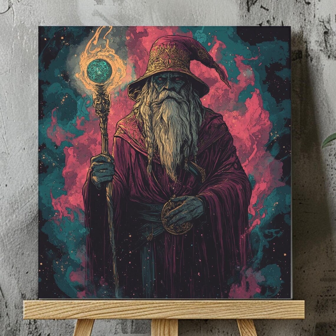 Mystical Wizard, Magical Fantasy Art Print