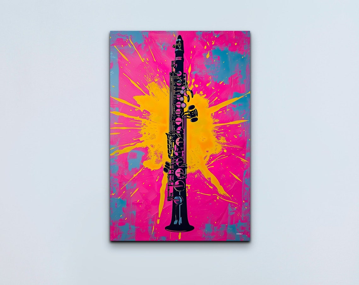 Pop Art Clarinet Art Print