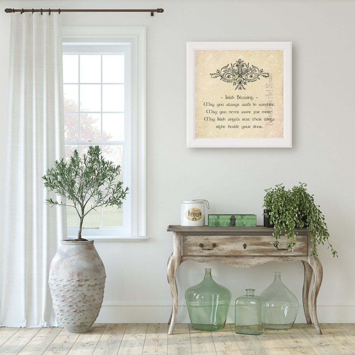 Irish Blessing Art Print, Traditional Irish Gift - Image 2