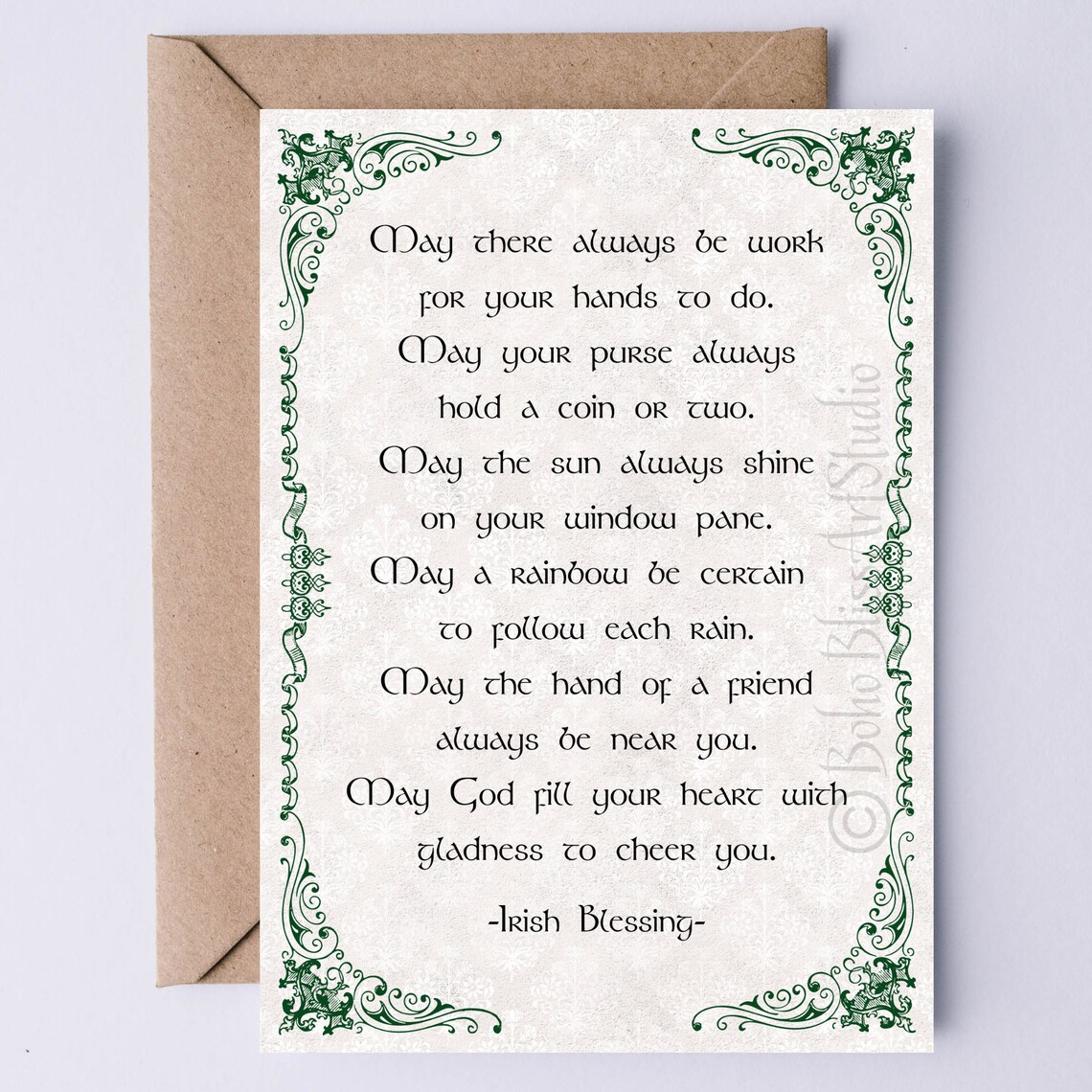 Irish Blessing Wedding Toast, Ireland Art Print