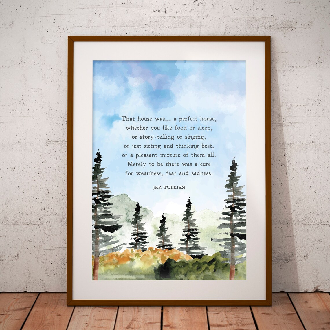Tolkien Quote, Minimalist Fellowship Of The Ring Art Print