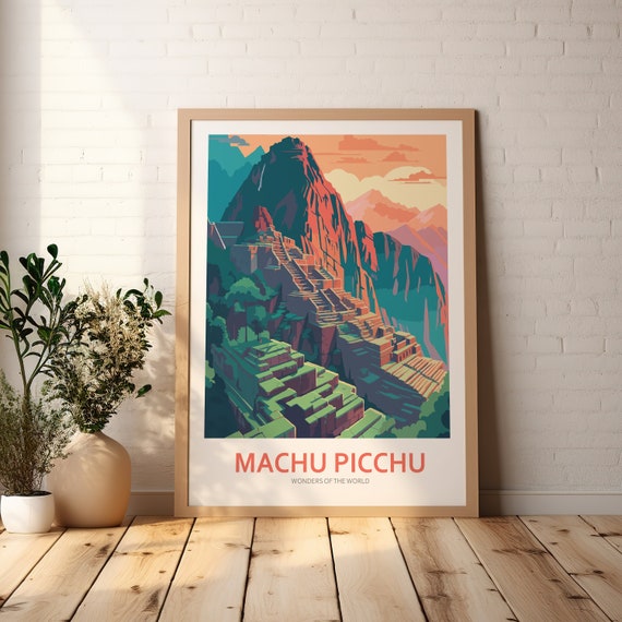 Machu Picchu Usa Travel Print Art Print