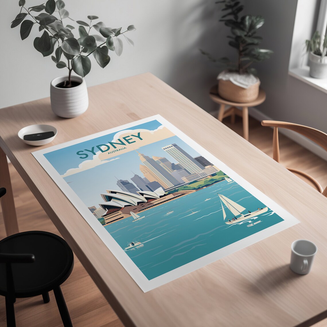 Sydney Australia Travel Poster, Wall Art Print - Image 2