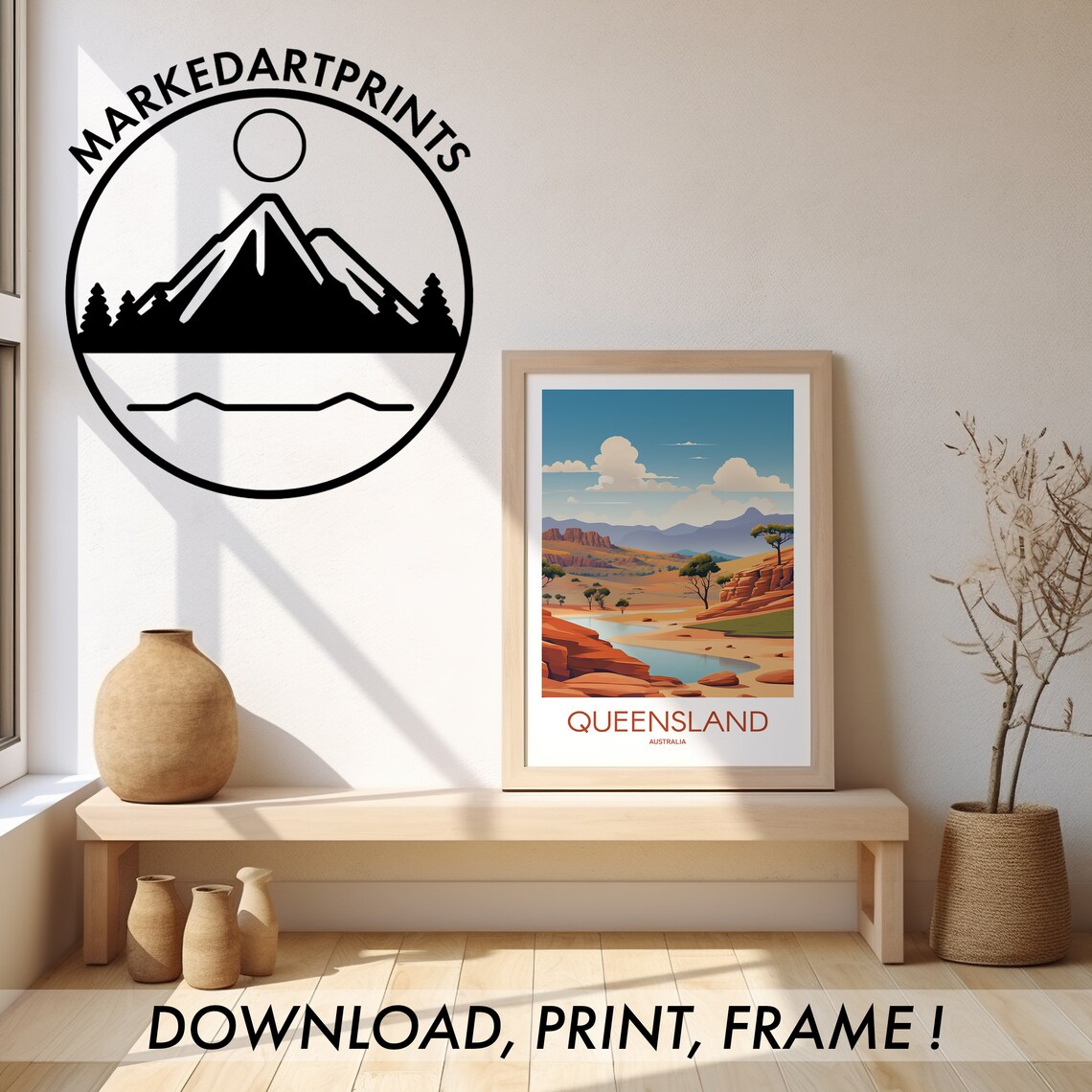 Queensland Travel Poster, Australia Travel Poster - Image 2