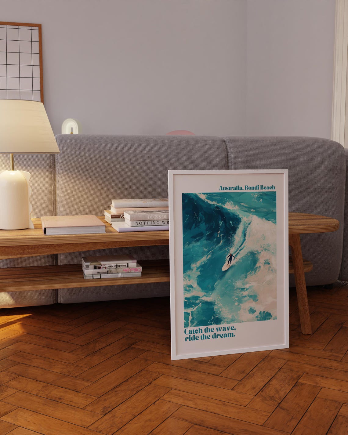 Australia Bondi Beach Surfer Big Wave Surf Photography Poster - Image 5